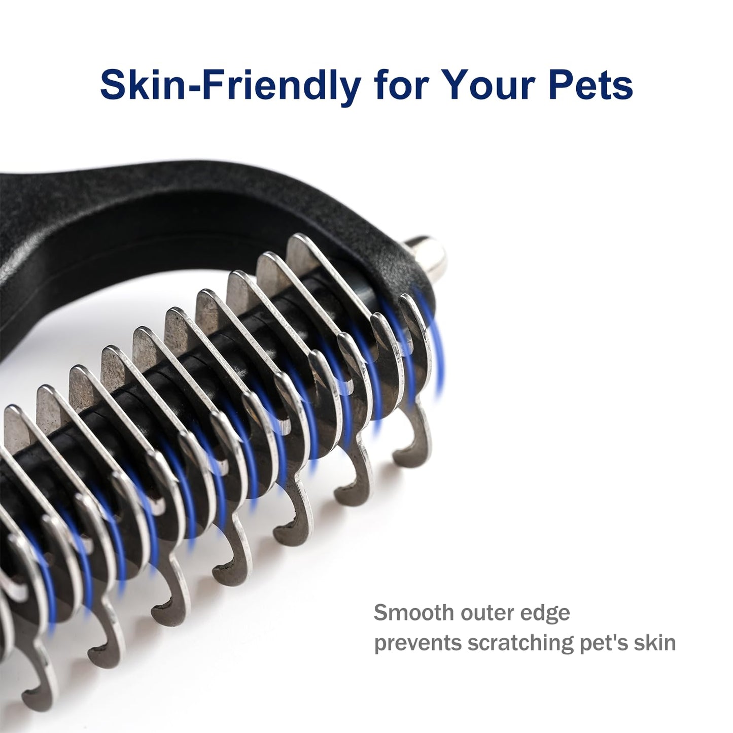FurGone™ 2-in-1 Pet Grooming Tool – Remove Shedding Hair & Tangles Instantly (Dogs & Cats)