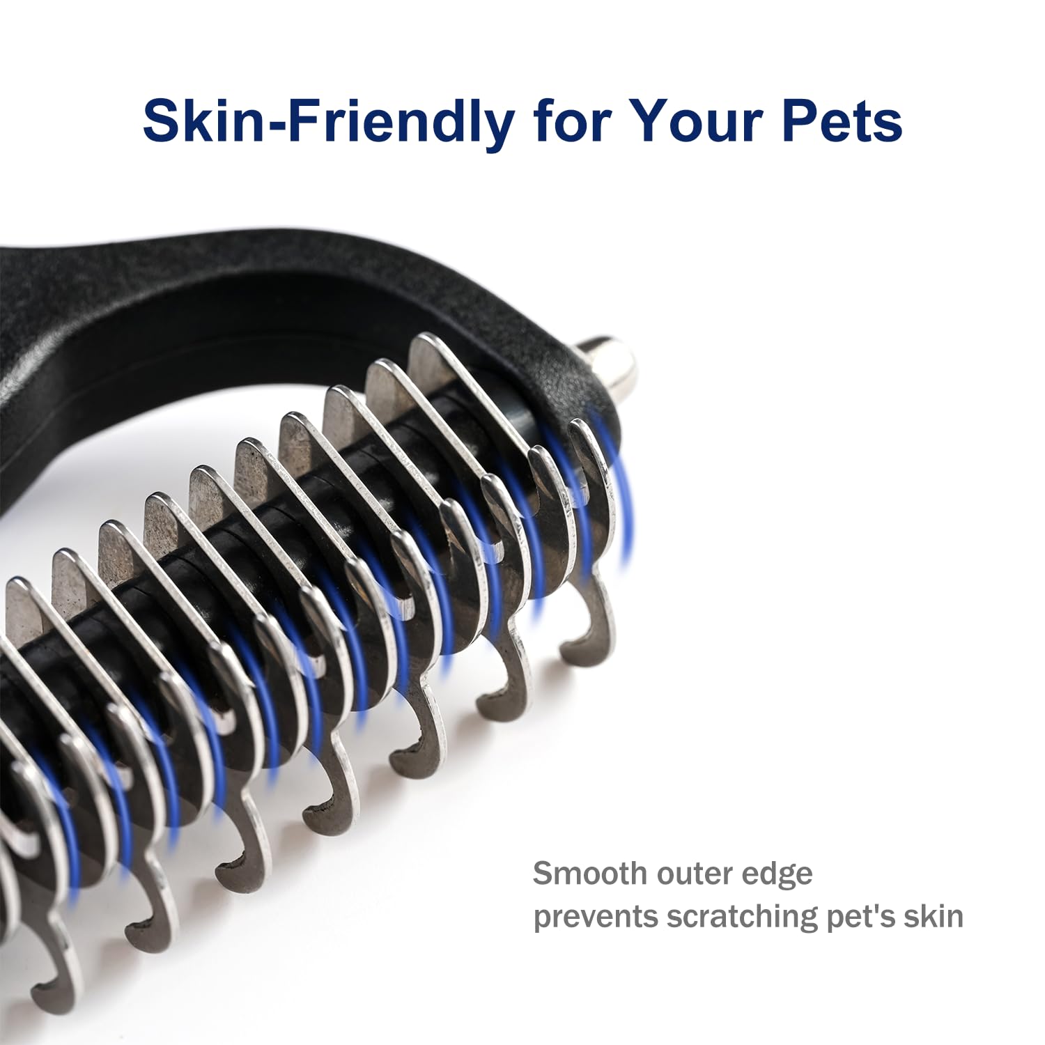 FurGone™ 2-in-1 Pet Grooming Tool – Remove Shedding Hair & Tangles Instantly (Dogs & Cats)