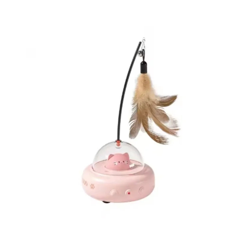 Smart Interactive Cat Laser Toy™ – Automatic Feather & Laser Play Toy