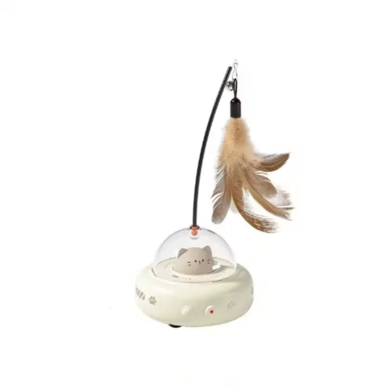 Smart Interactive Cat Laser Toy™ – Automatic Feather & Laser Play Toy